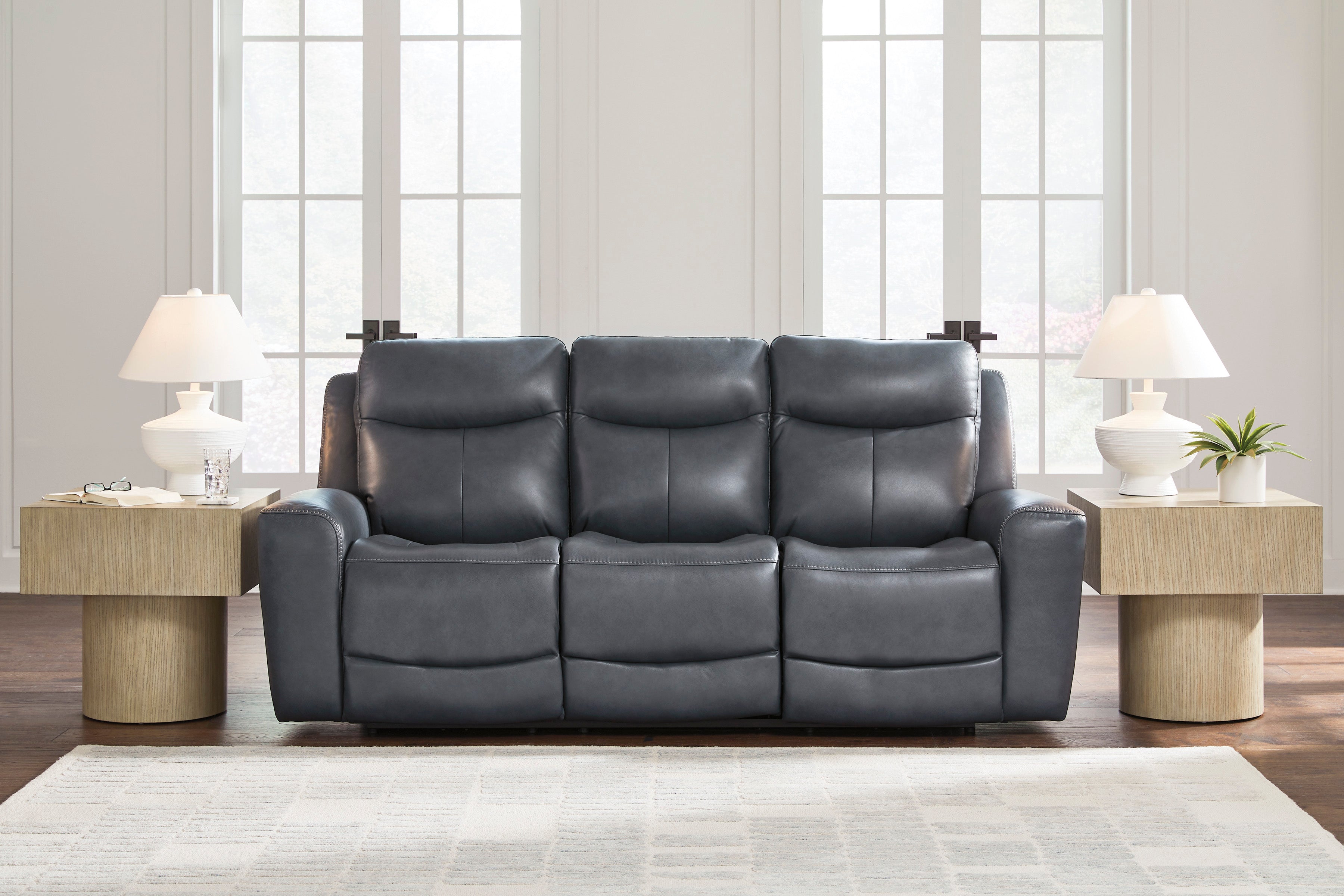 Momentum Moves Leather Power Reclining Sofa with Adjustable