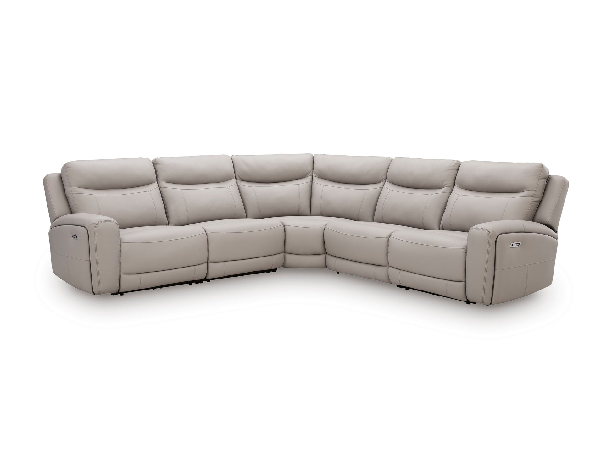 Gravier 5-Piece Power Reclining Sectional with Power Armless Recliner