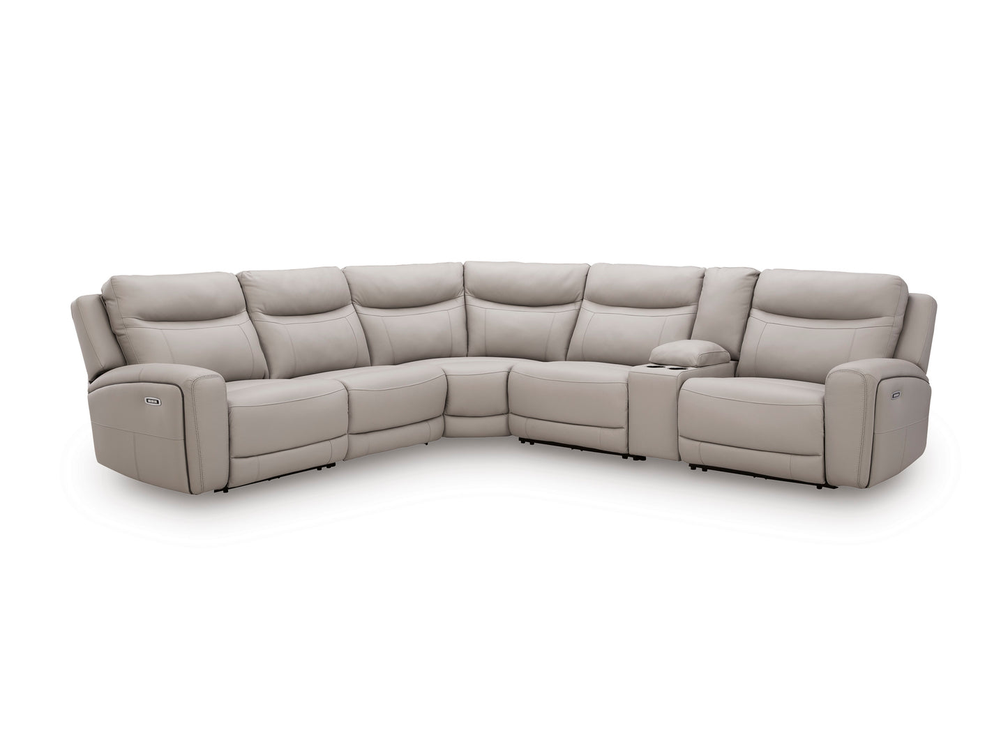 Ashley Gravier 6-Piece Power Reclining Sectional with Storage Console