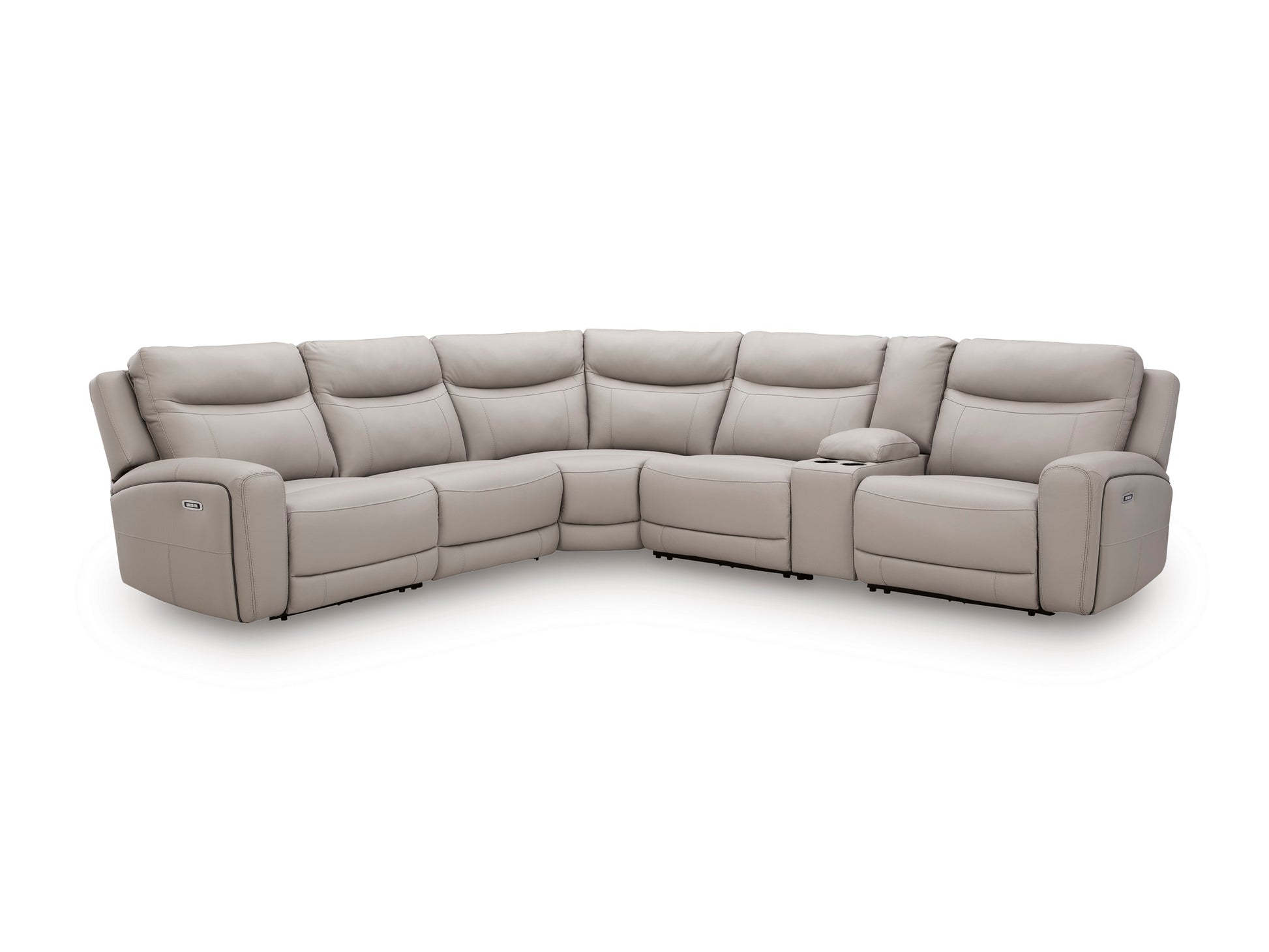 Ashley Gravier 6-Piece Power Reclining Sectional with Storage Console