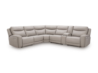 Ashley Gravier 6-Piece Power Reclining Sectional with Storage Console