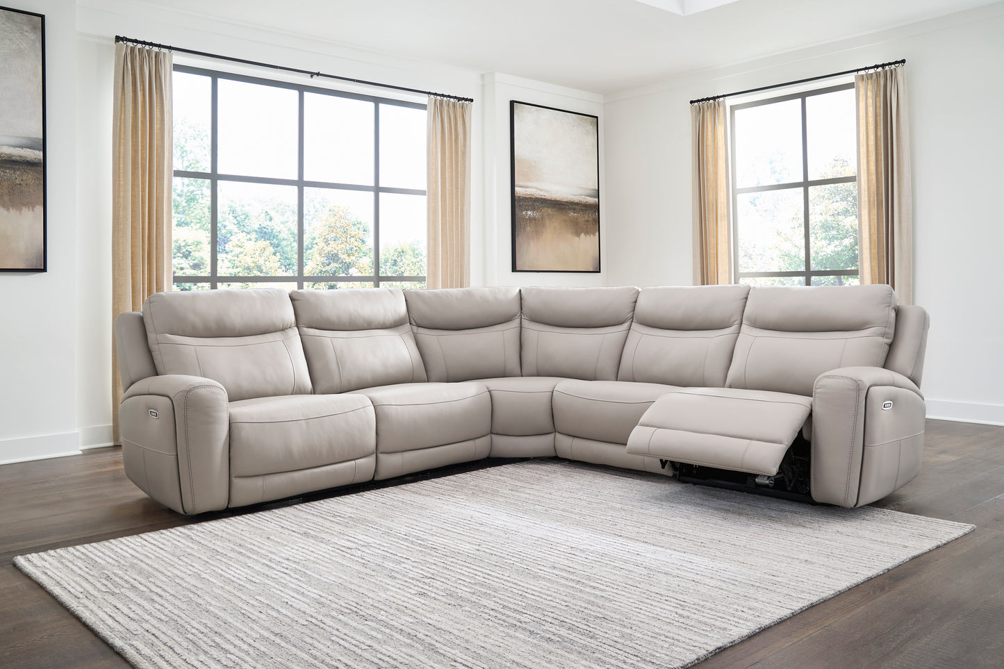 Ashley Gravier 5-Piece Power Reclining Sectional