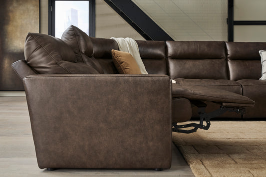 Ashley ModZ 5-Piece Power Reclining Sectional with 2 Armless Chairs - alternate view