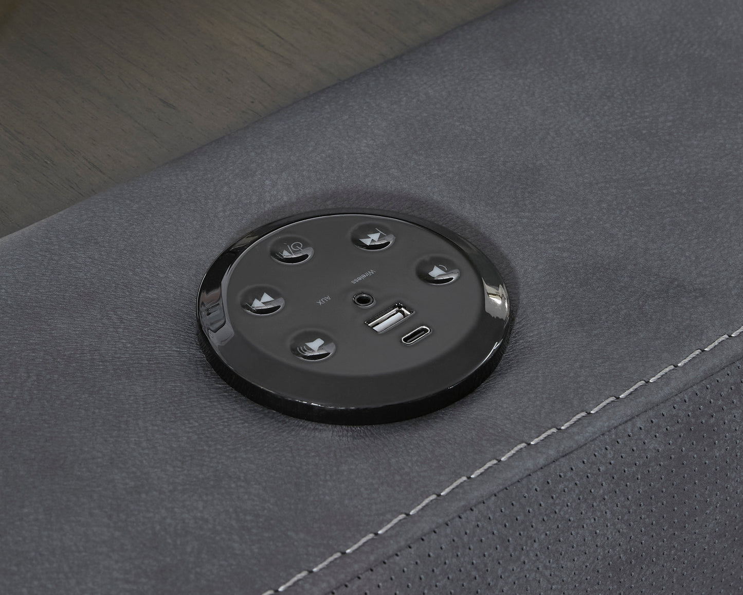 ModZ 6-Piece Power Reclining Sectional with Audio Console