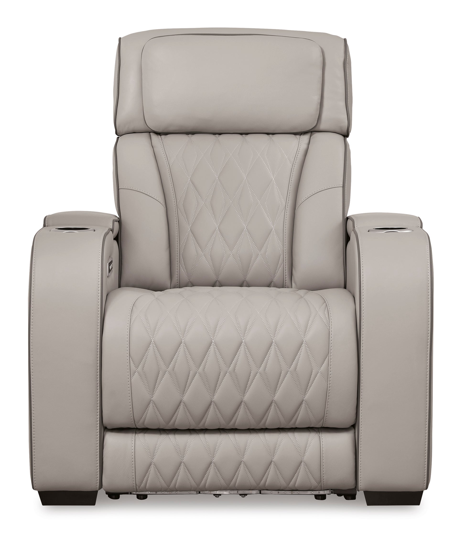 Boyington Power Recliner with Adjustable Headrest Gray