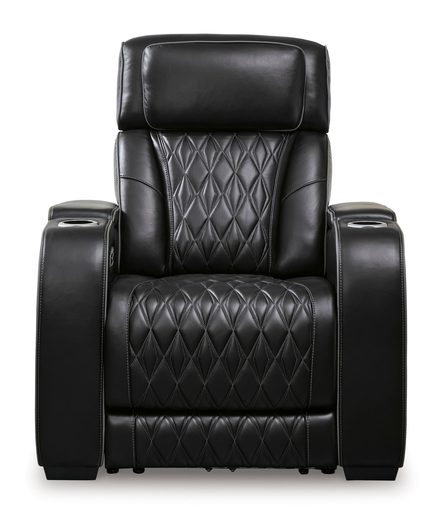 Boyington Power Recliner with Adjustable Headrest Black