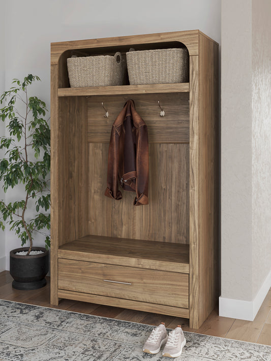 Ashley Dovander Hall Tree with Storage Bench - alternate view