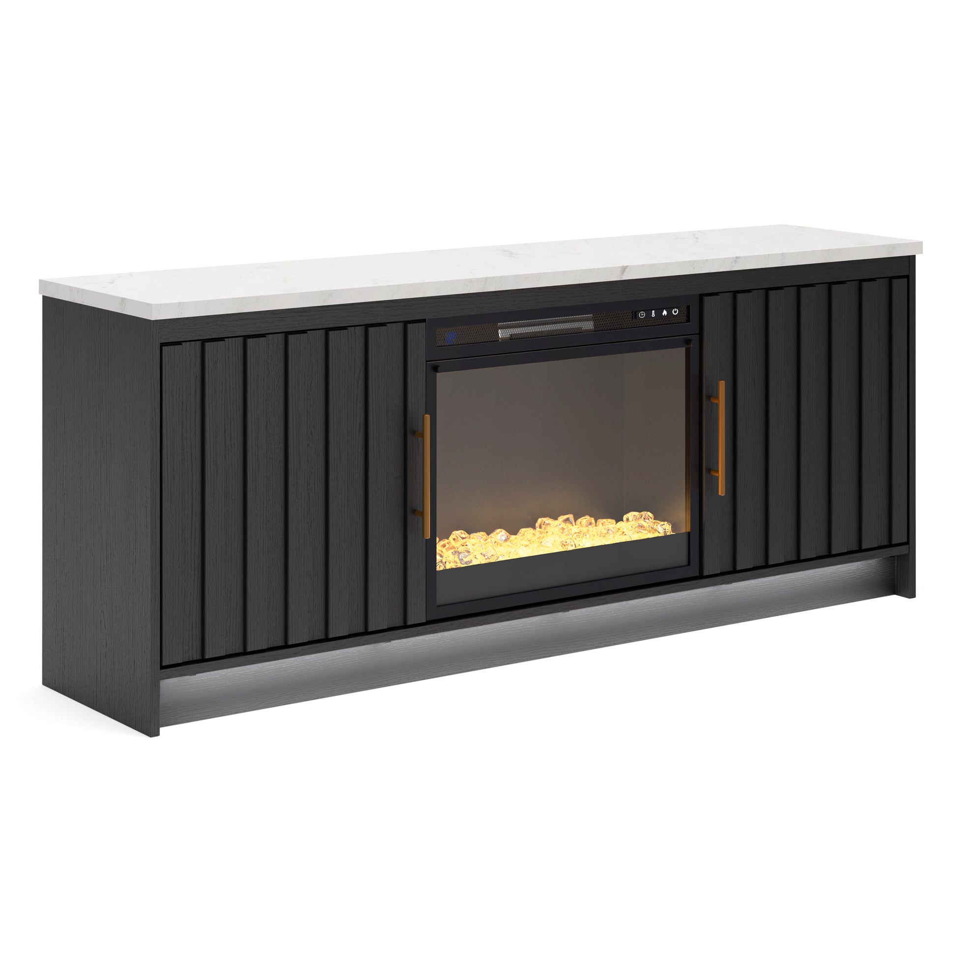 Ashley Cadmori 63" TV Stand with Electric Fireplace