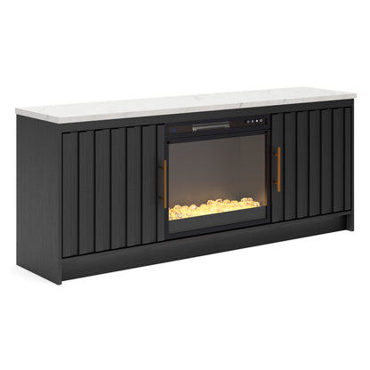 Ashley Cadmori 63" TV Stand with Electric Fireplace