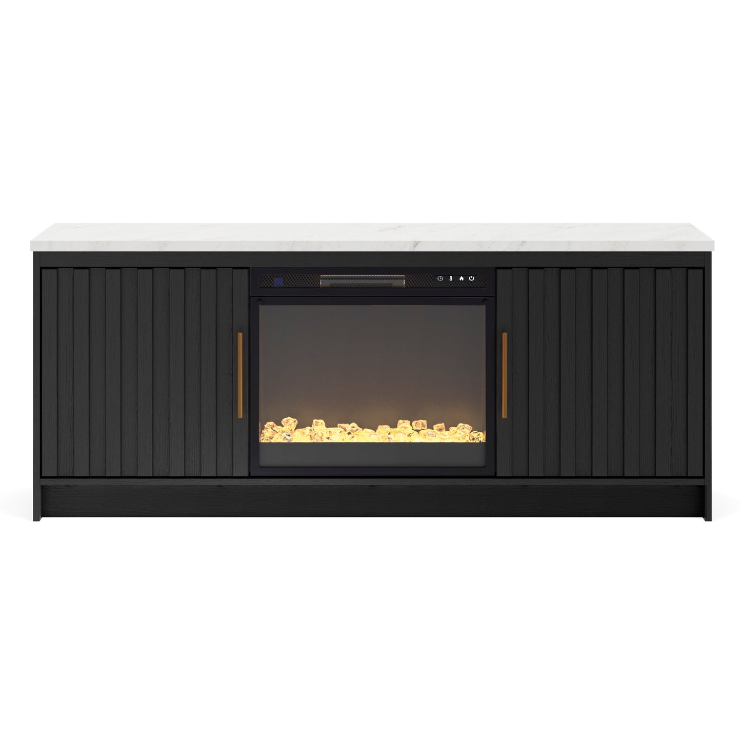 Ashley Cadmori 63" TV Stand with Electric Fireplace