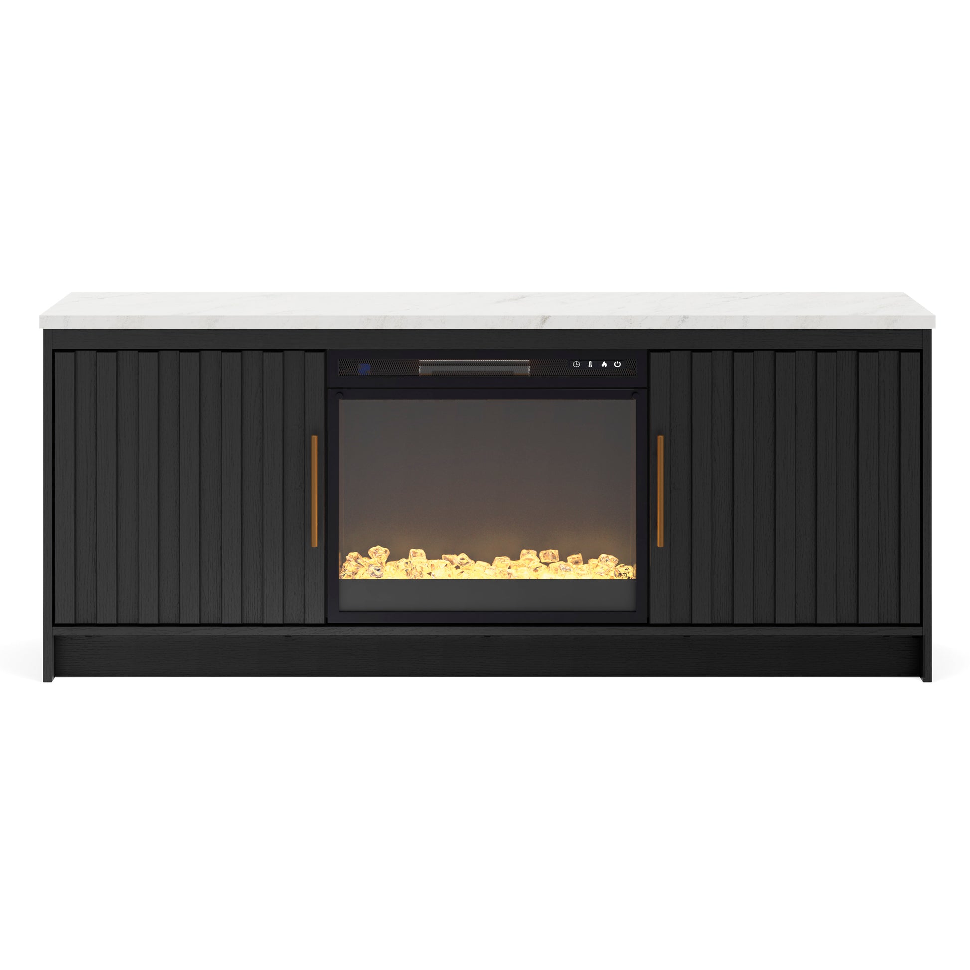 Ashley Cadmori 63" TV Stand with Electric Fireplace