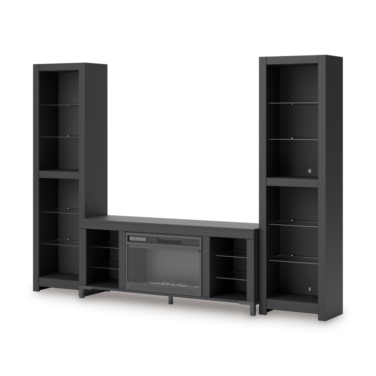 Cayberry 3-Piece Entertainment Center with Electric Fireplace