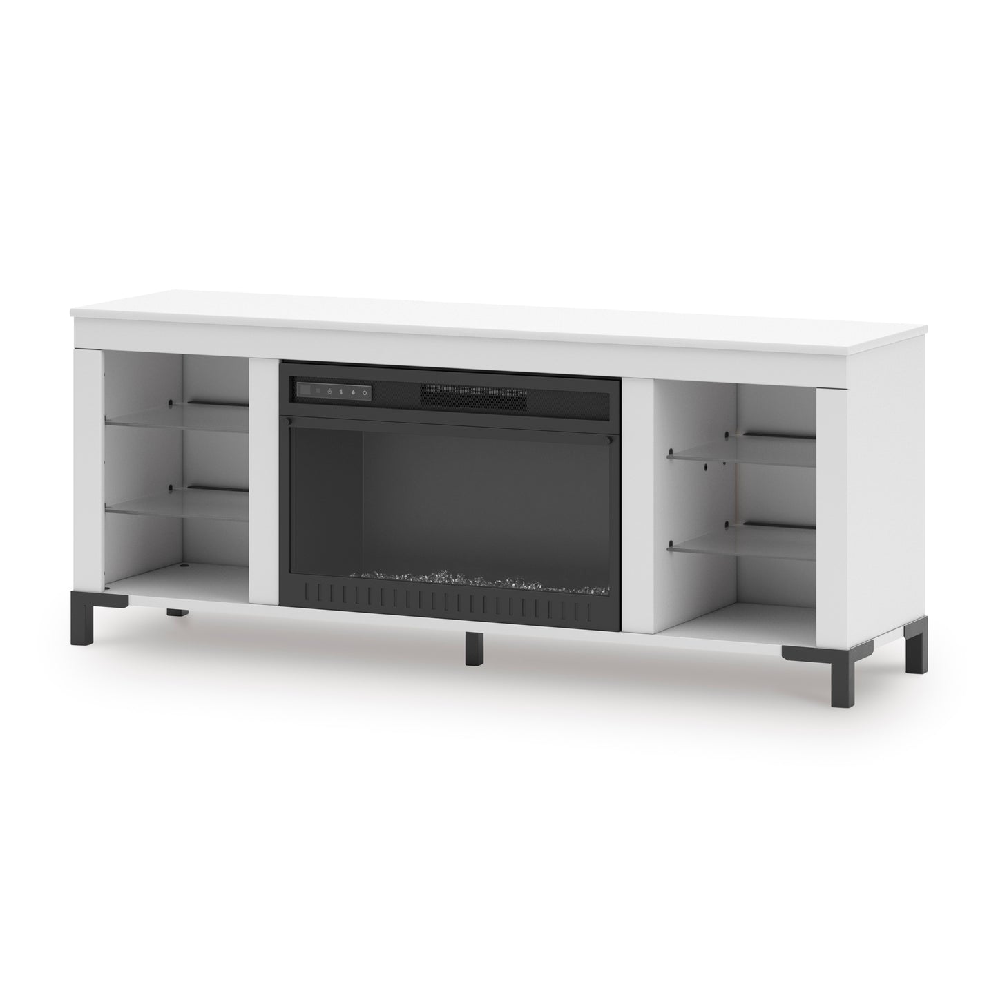 Brollevi TV Stand with Fireplace