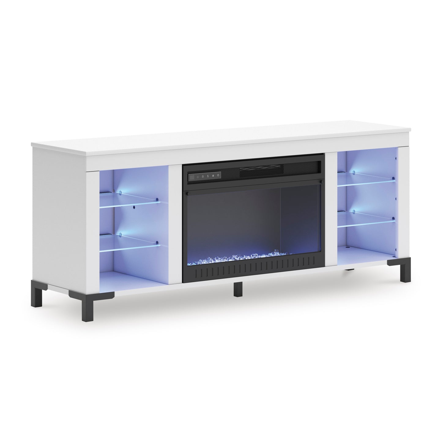 Brollevi TV Stand with Fireplace
