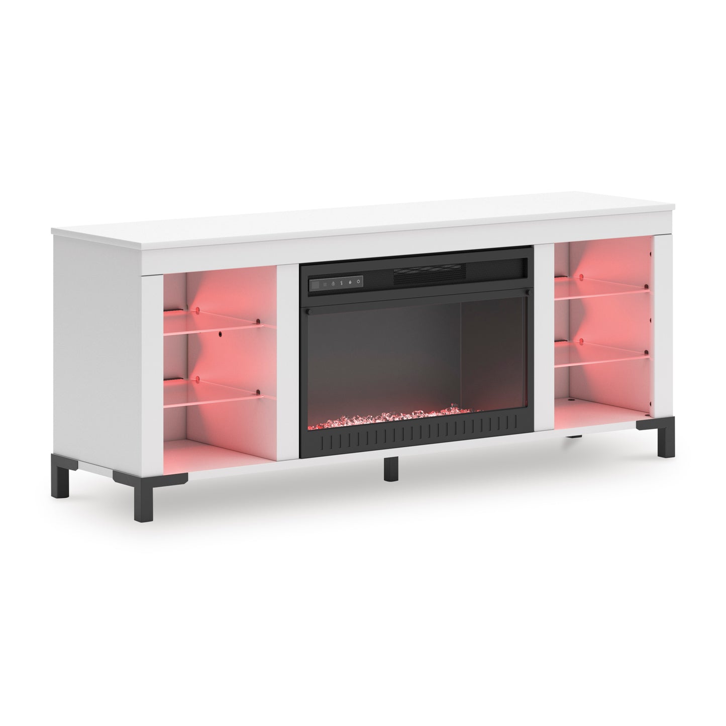 Brollevi TV Stand with Fireplace