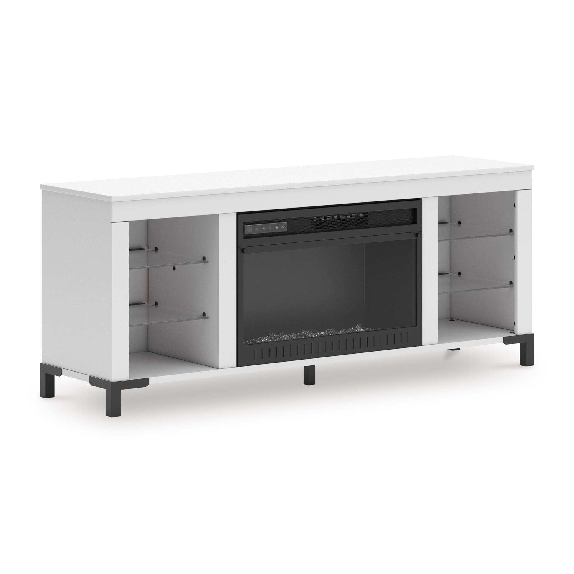 Brollevi TV Stand with Fireplace