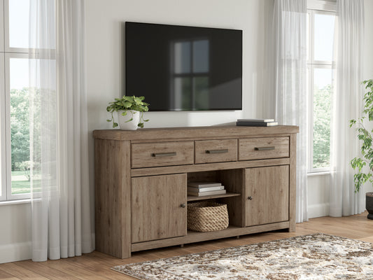 Ashley Garistyn 73" TV Stand with Fireplace Option