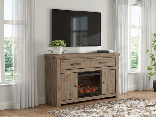 Ashley Garistyn 62" TV Stand with LED Fireplace