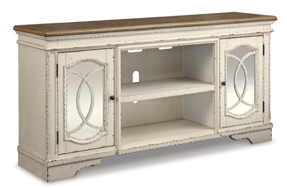 Realyn XL TV Stand with Fireplace Option