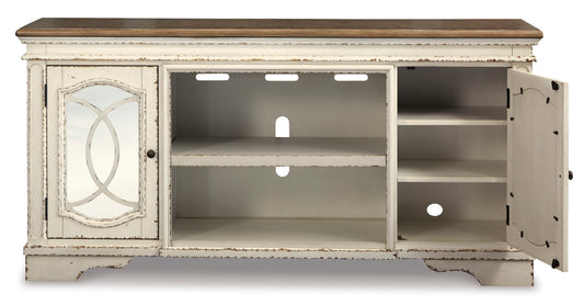 Realyn XL TV Stand with Fireplace Option