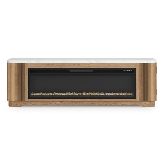 Camdill 80" TV Stand with Electric Fireplace