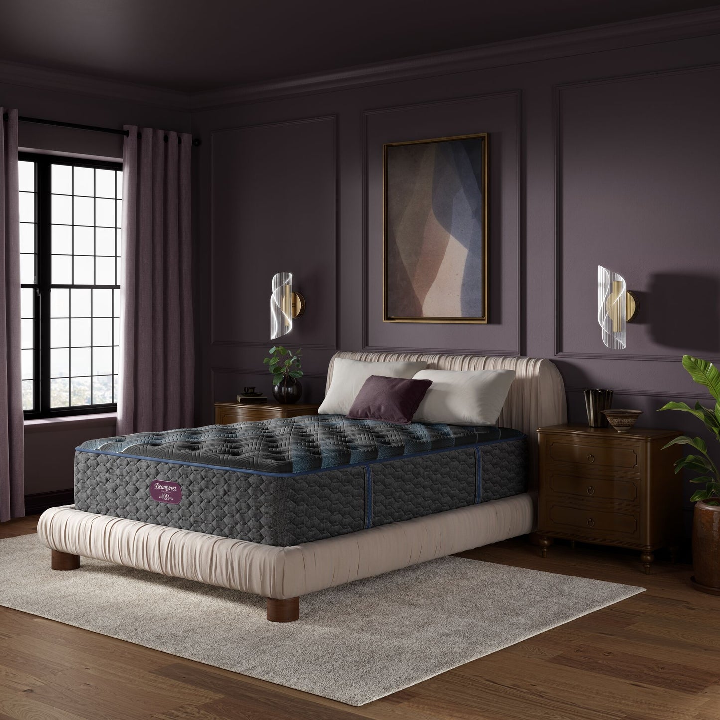 Beautyrest World Class 1000 Series Hybrid Cushion Firm Mattress