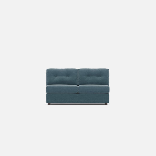 Modular One Armless Full Innerspring Sleeper Sofa - Teal