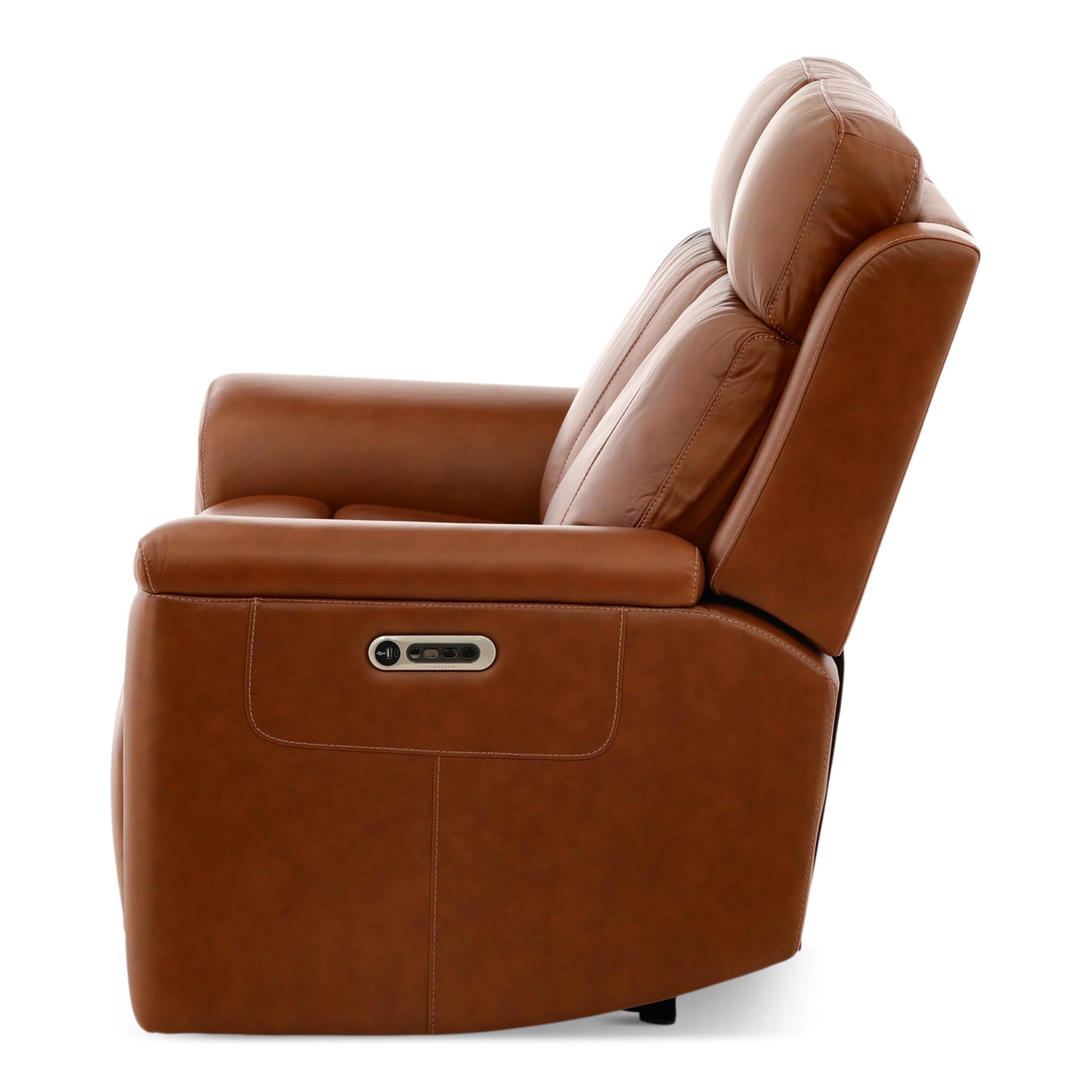 Adrian Leather Power Reclining Loveseat