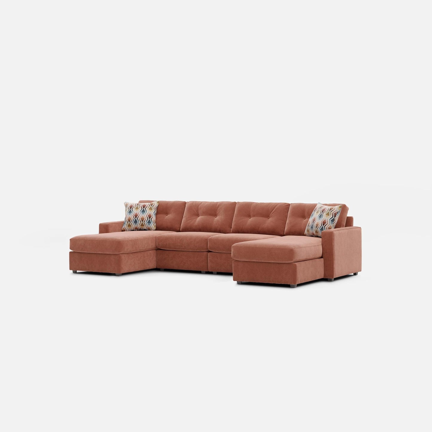 Modular One 4-Piece Sectional with Dual Chaise