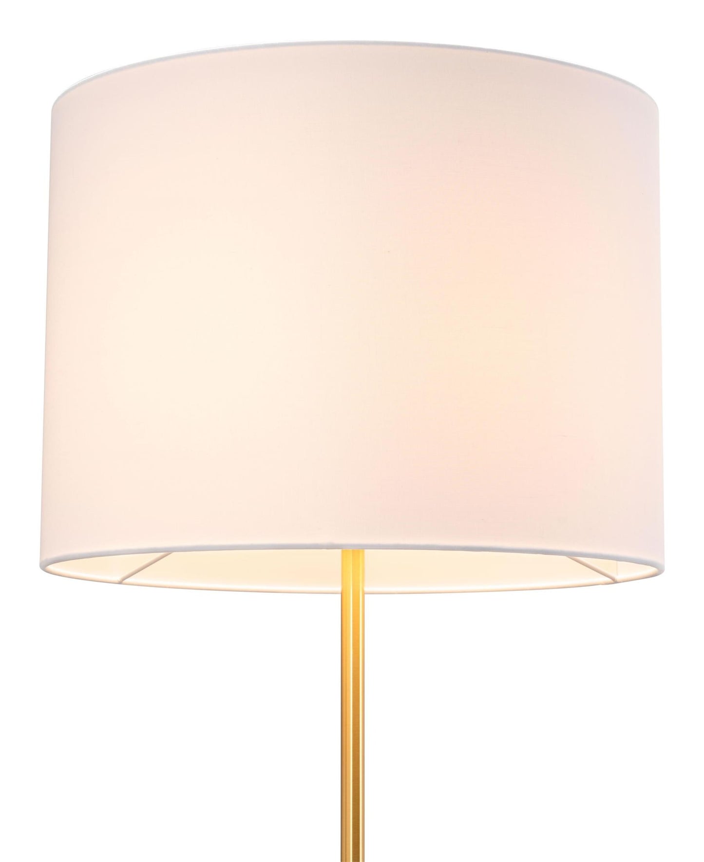 Titan Floor Lamp White & Brass