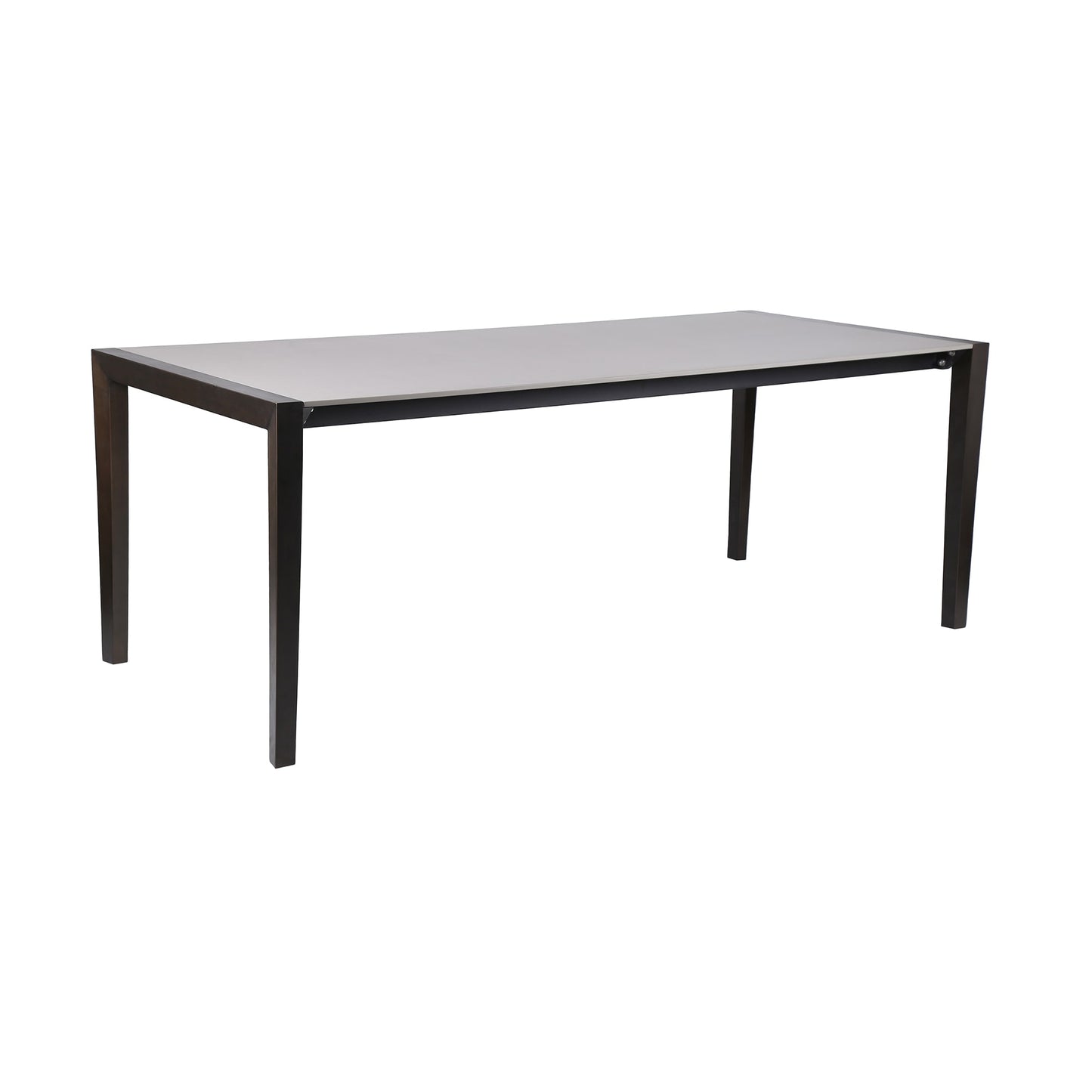 Fineline Indoor Outdoor 80" Rectangle Dining Table in Dark Eucalyptus 