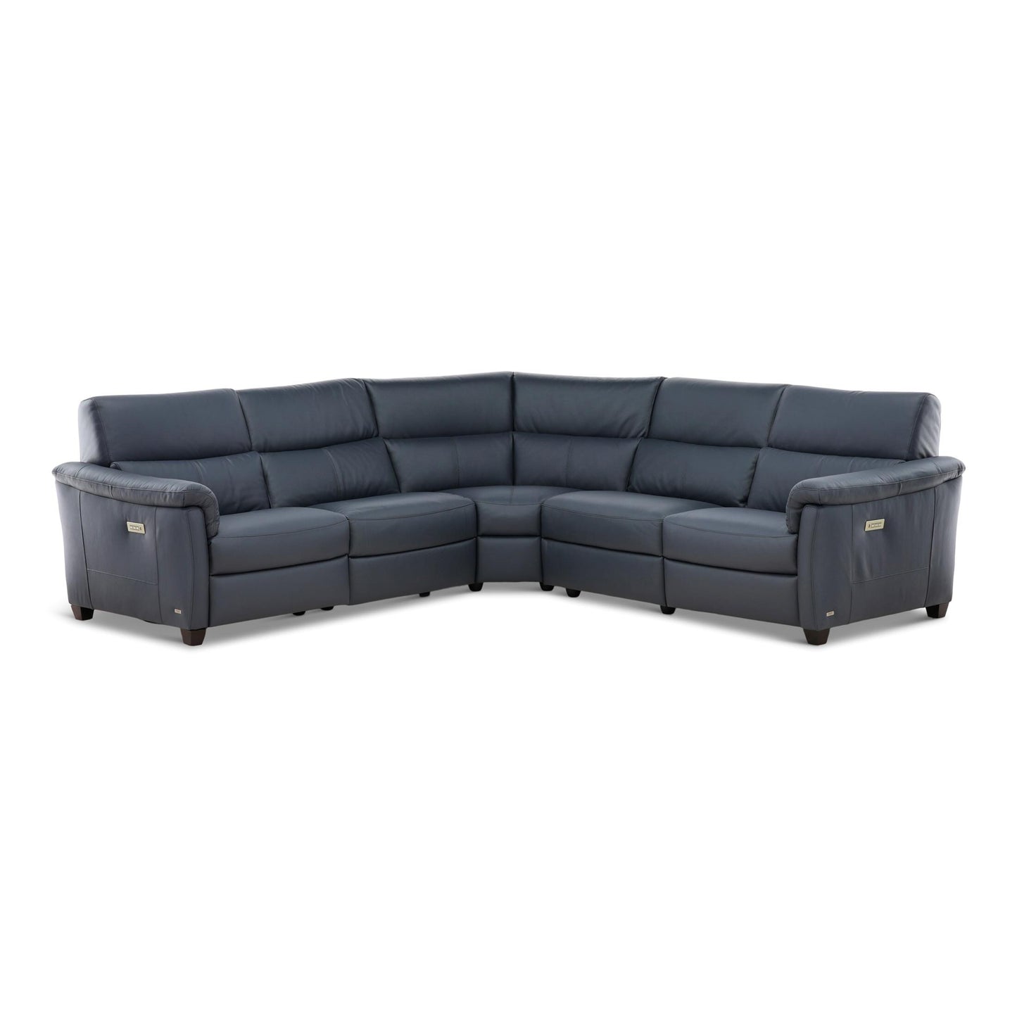 Astuzia Leather 5-Piece Power Reclining Sectional