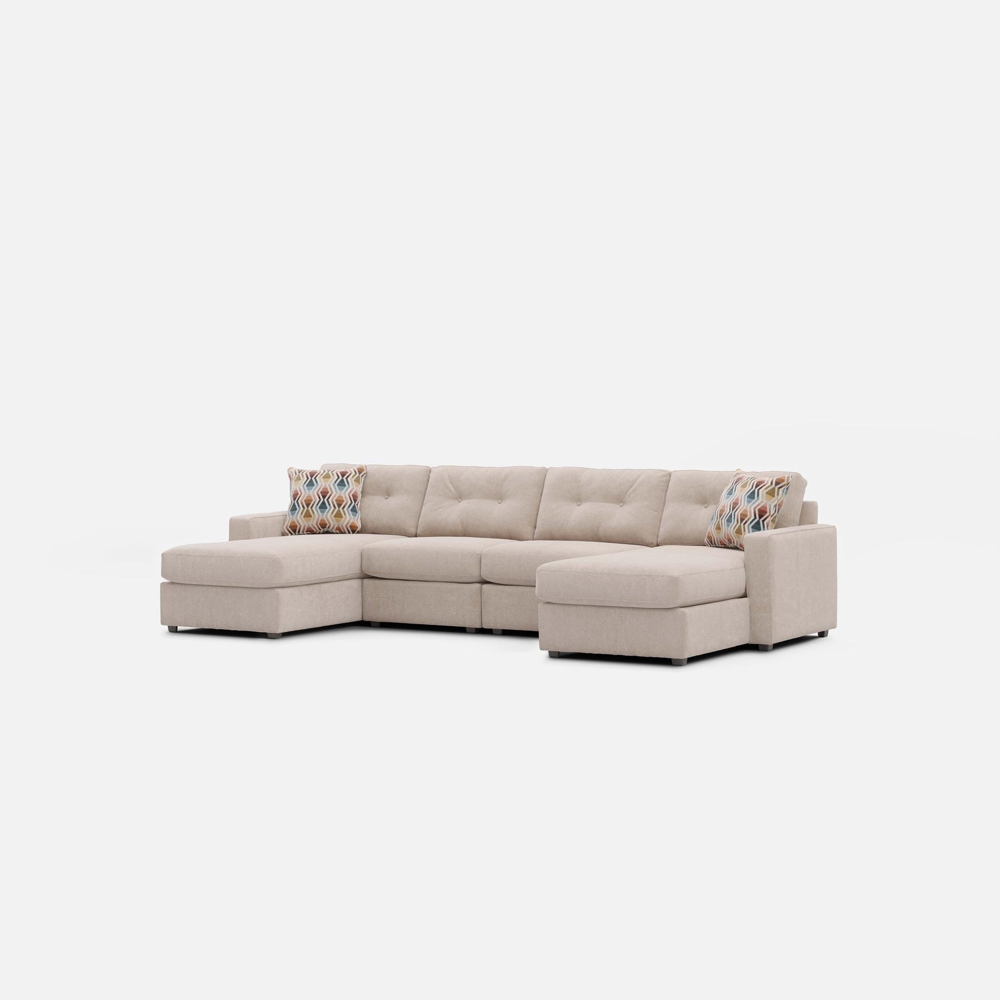 Modular One 4-Piece Sectional with Dual Chaise