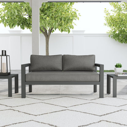 Grayton Outdoor Aluminum Loveseat