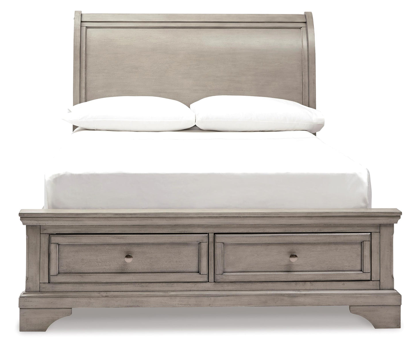 CALI KING SLEIGH STORAGE BED