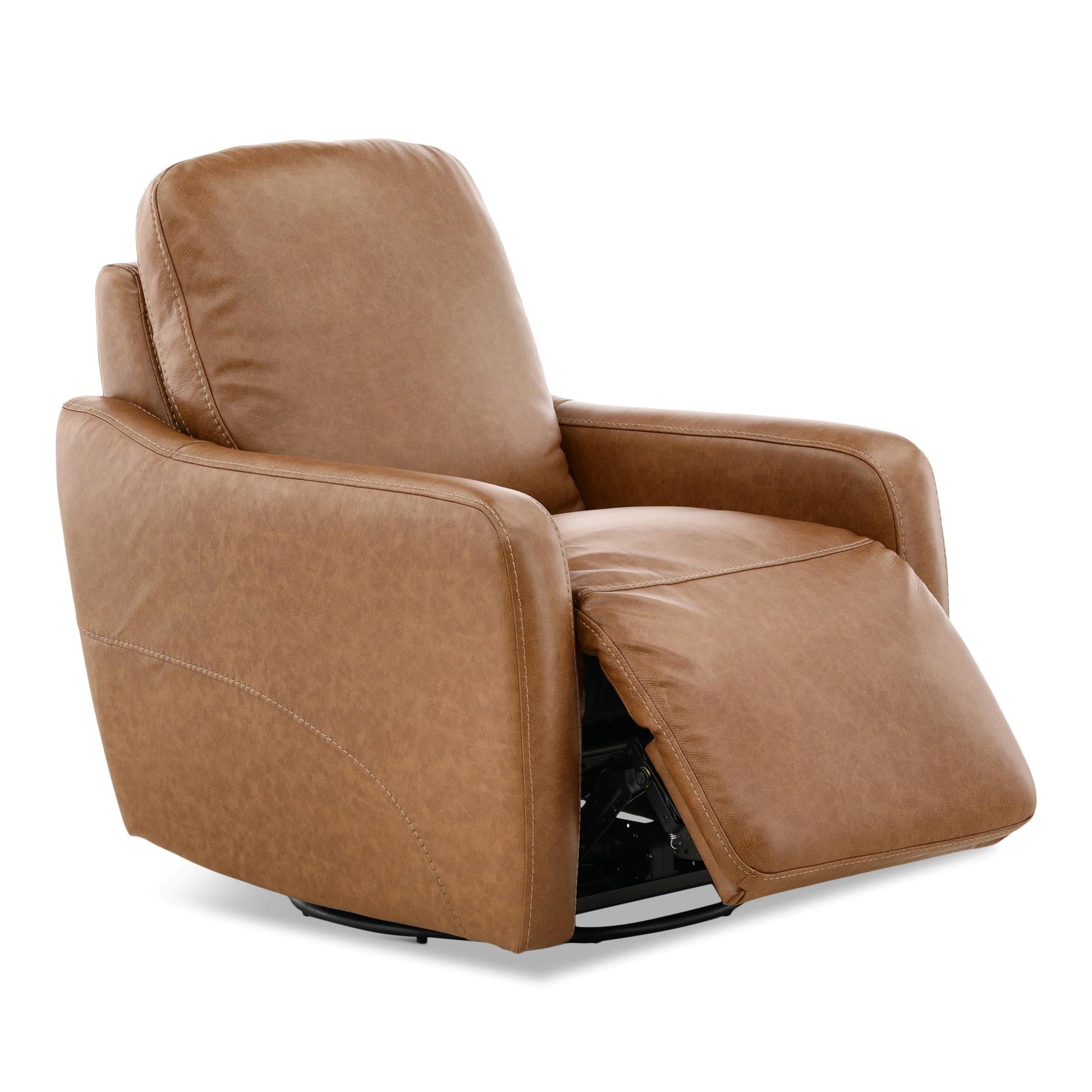 Brea Leather Power Swivel Recliner