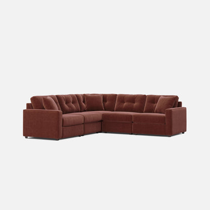 Modular One 5-Piece Sectional Merlot