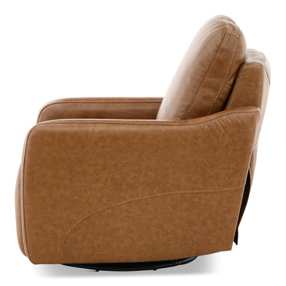 Brea Leather Power Swivel Recliner