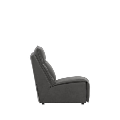 Modular Two Armless Chair - Charcoal