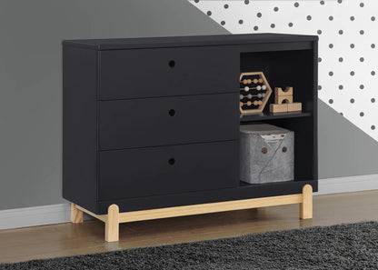 Poppy 3 Drawer Dresser with Cubbies