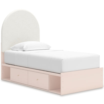 Wistenpine Upholstered Panel Bed with Double Storage