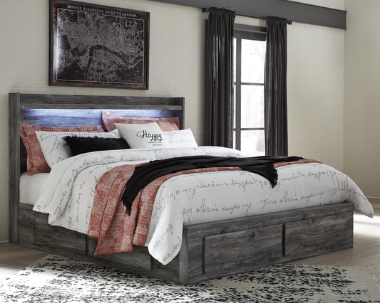 Ashley Baystorm King Panel Bed with 6 Storage Drawers - alternate view