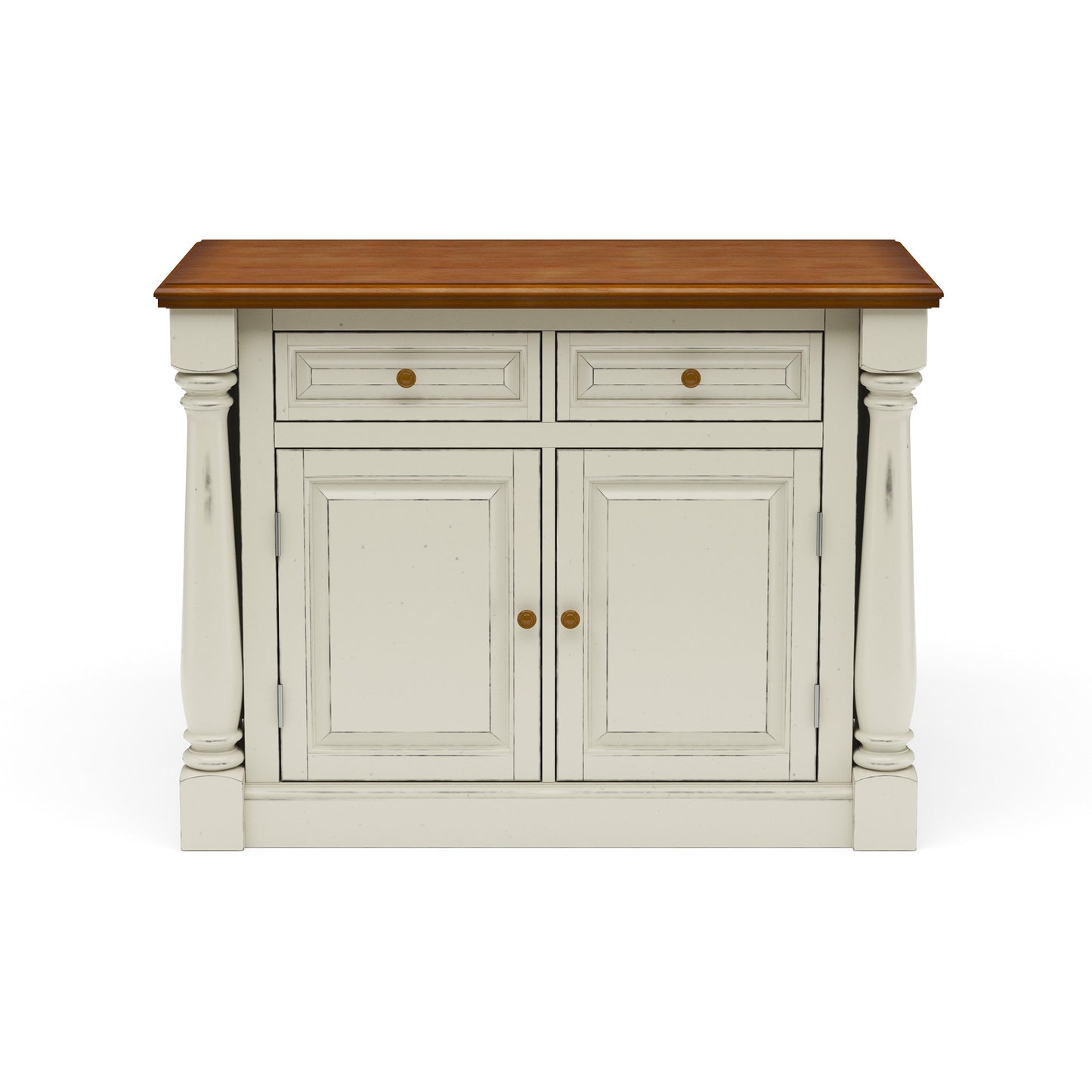 Monarch Kitchen Wood Top Island