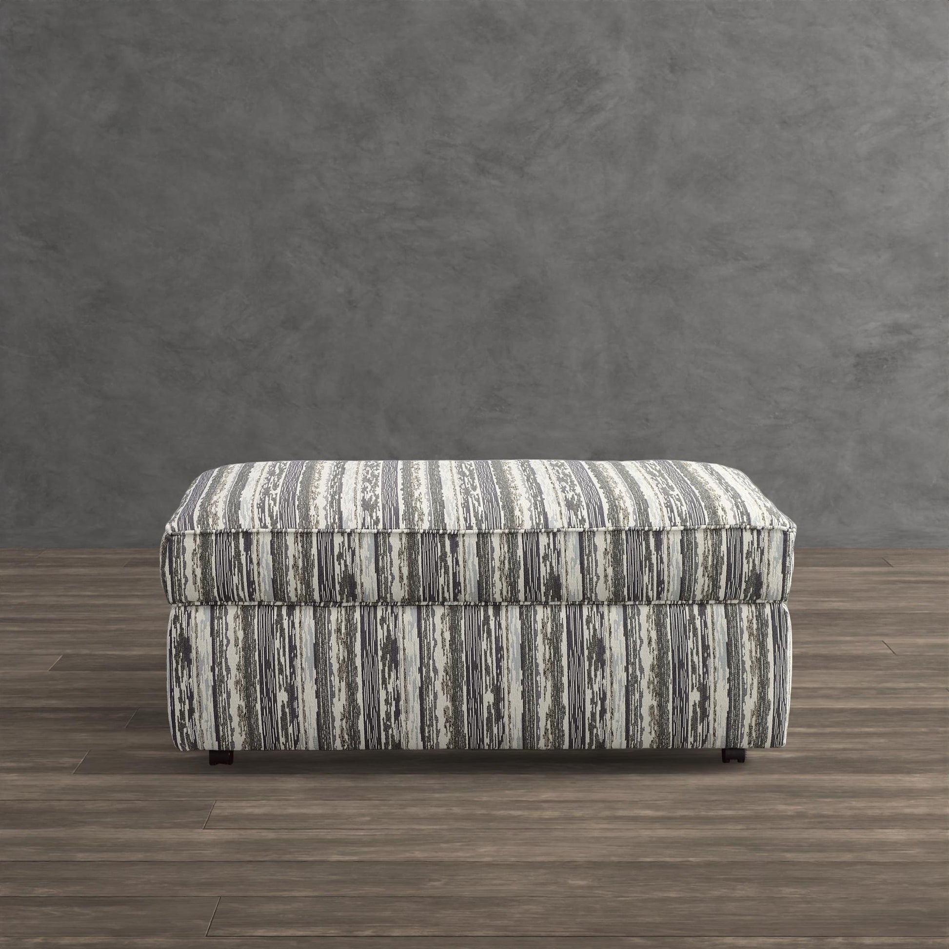 Walnut Storage Ottoman