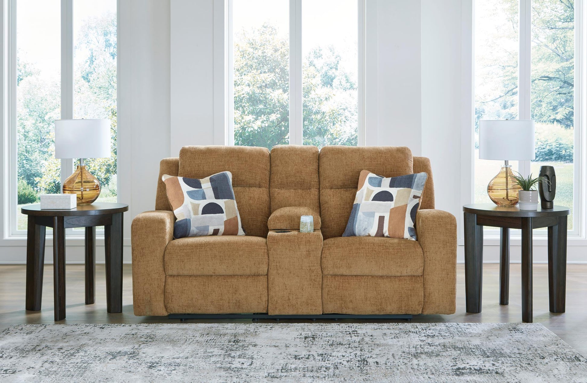 Kanlow Reclining Console Loveseat