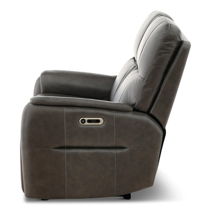 Walker Leather Power Reclining Loveseat