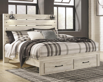 Cambeck King Panel Bed with 2 Storage Drawers