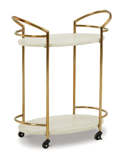 Tarica Bar Cart with Casters