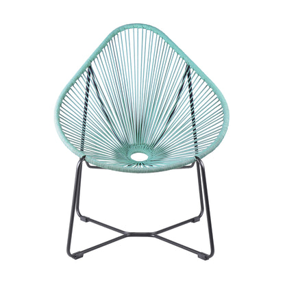 Acapulco Indoor Outdoor Steel Papasan Lounge Chair