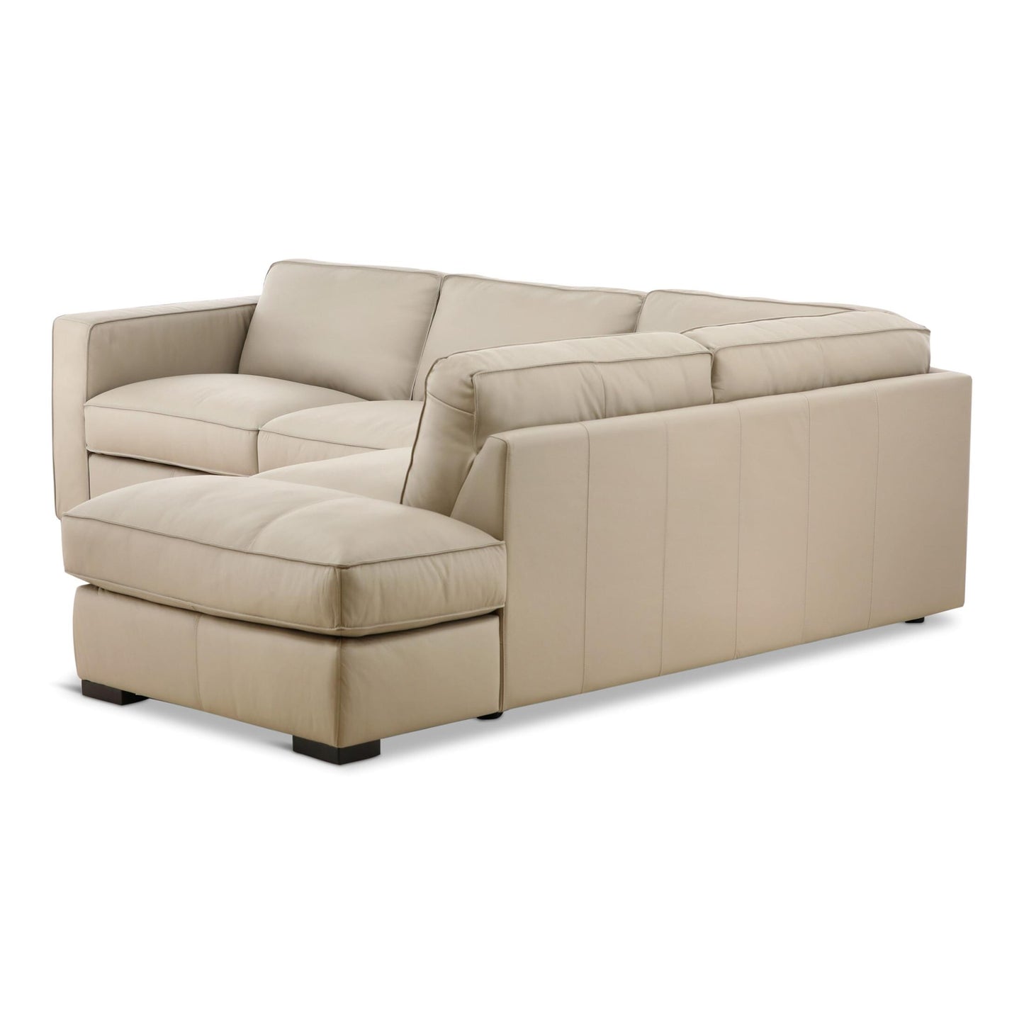 Copenhagen 2-Piece Leather Sectional with Chaise